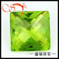apple green square princess cut glass GLSQ0048
